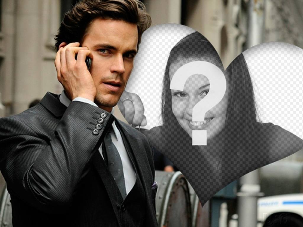 Fotomontagem com Matt Bomer, o ator que seria Christian Grey de Fifty Shades of Grey com um coração para colocar sua..